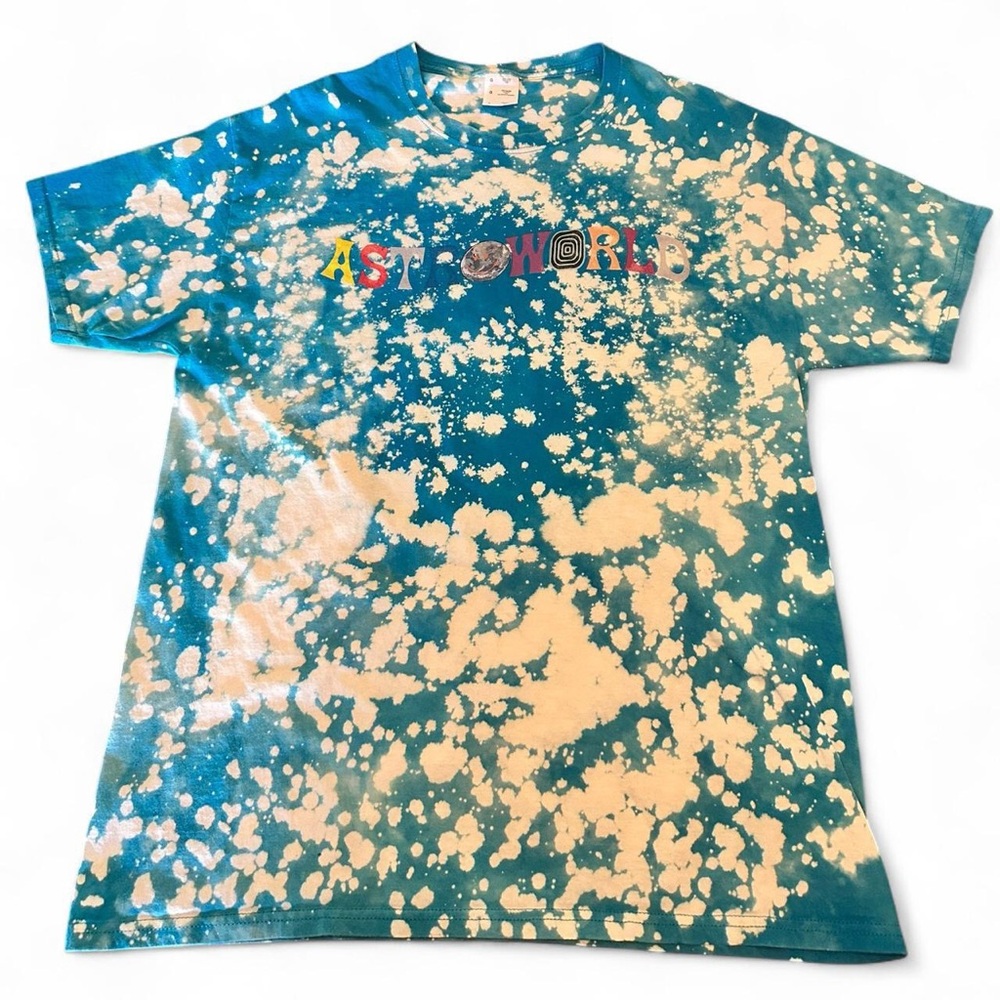 Travis Scott Astroworld Blue and White‎ Men’s T-Shirt Size Large